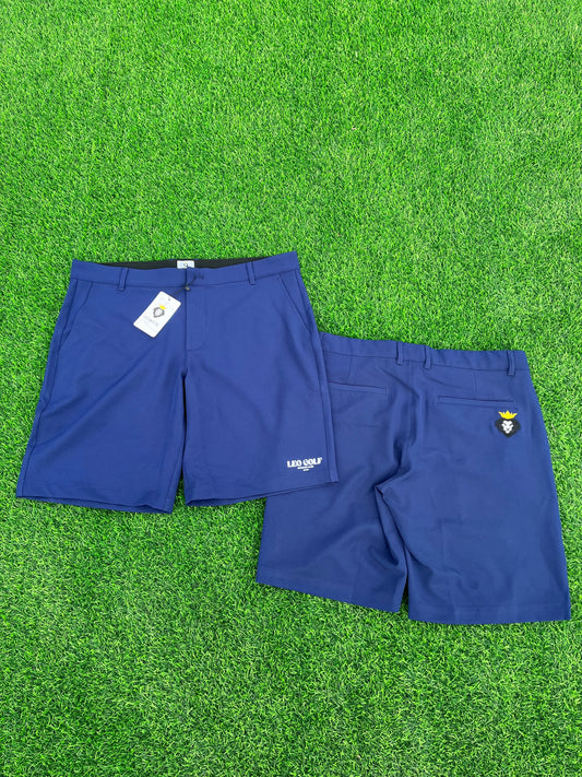 Navy Stretch Cooling Golf Short Leo Golf Co.