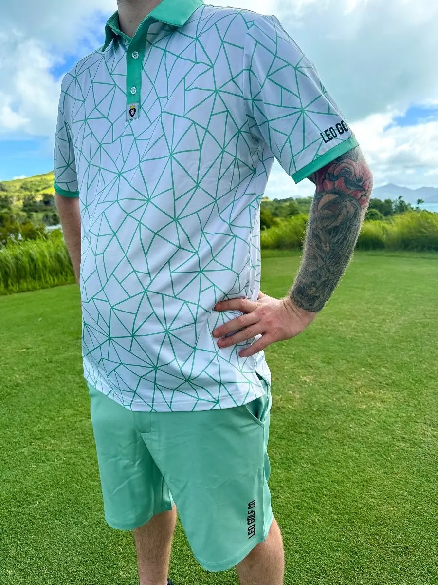 Teal on sale golf shorts