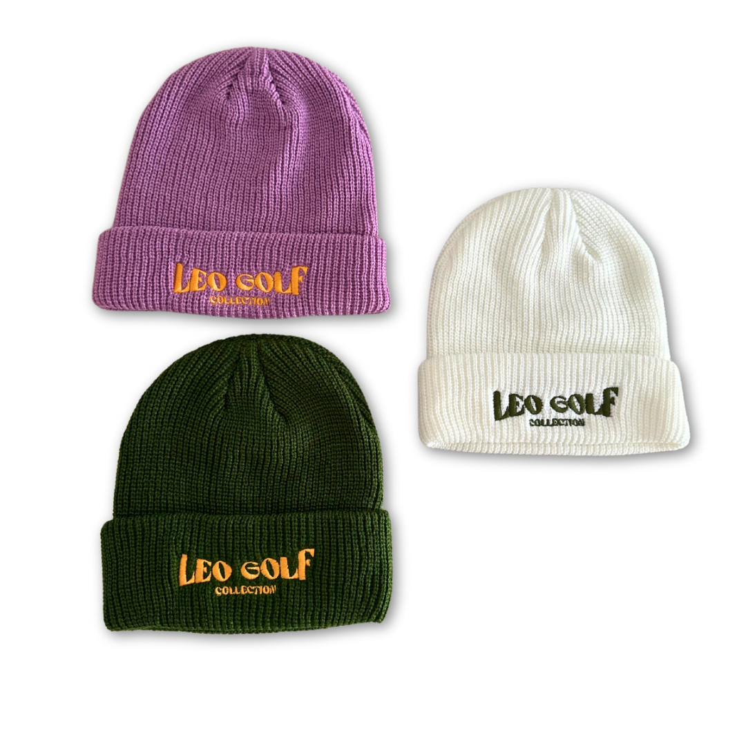 Ribbed Knit Golf Beanie - Winter Collection Leo Golf Co.